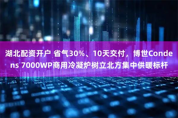 湖北配资开户 省气30%、10天交付，博世Condens 7000WP商用冷凝炉树立北方集中供暖标杆